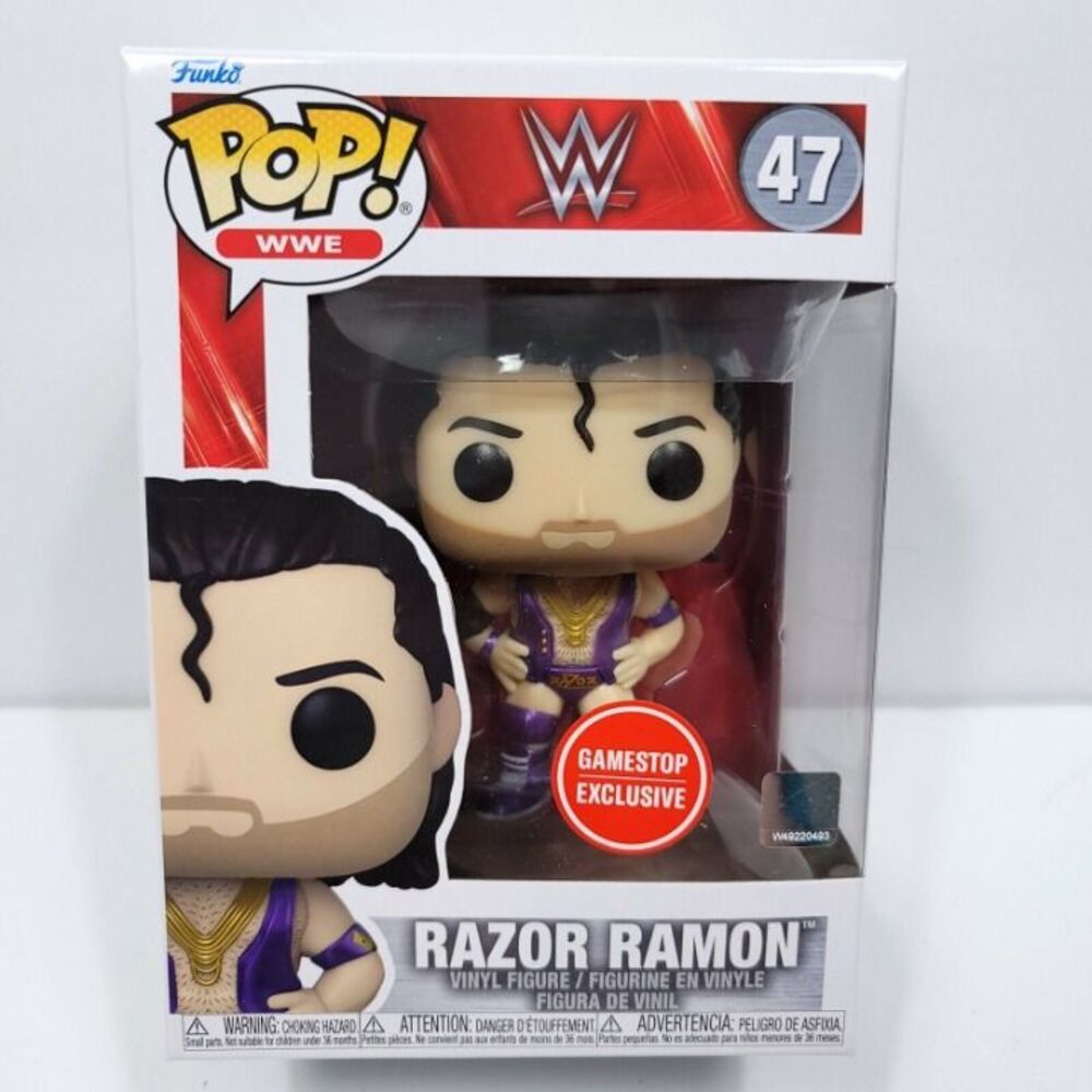 Funko POP! WWE Razor Ramon #47 Purple Metallic Scott Hall WWF GameStop Exclusive